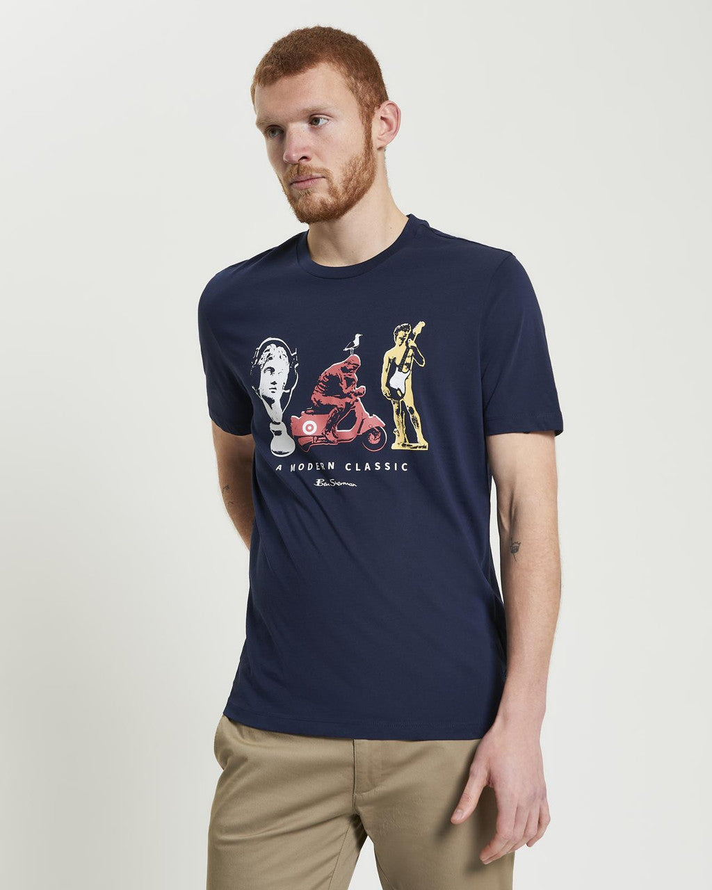 Ben Sherman Statue T-Shirt Navy