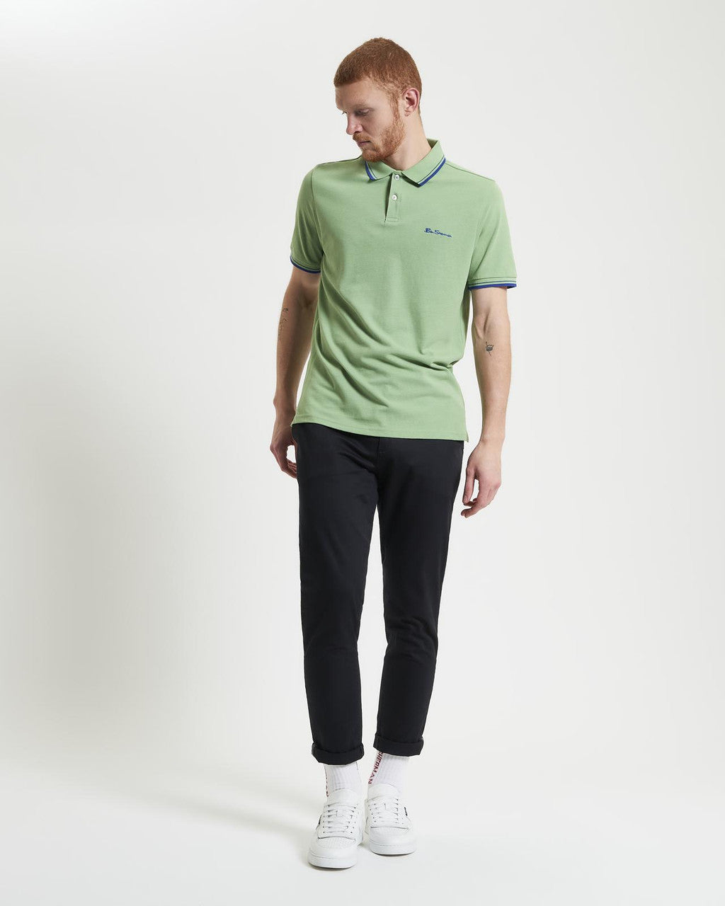 Ben Sherman Signature Pique Polo Grass Green