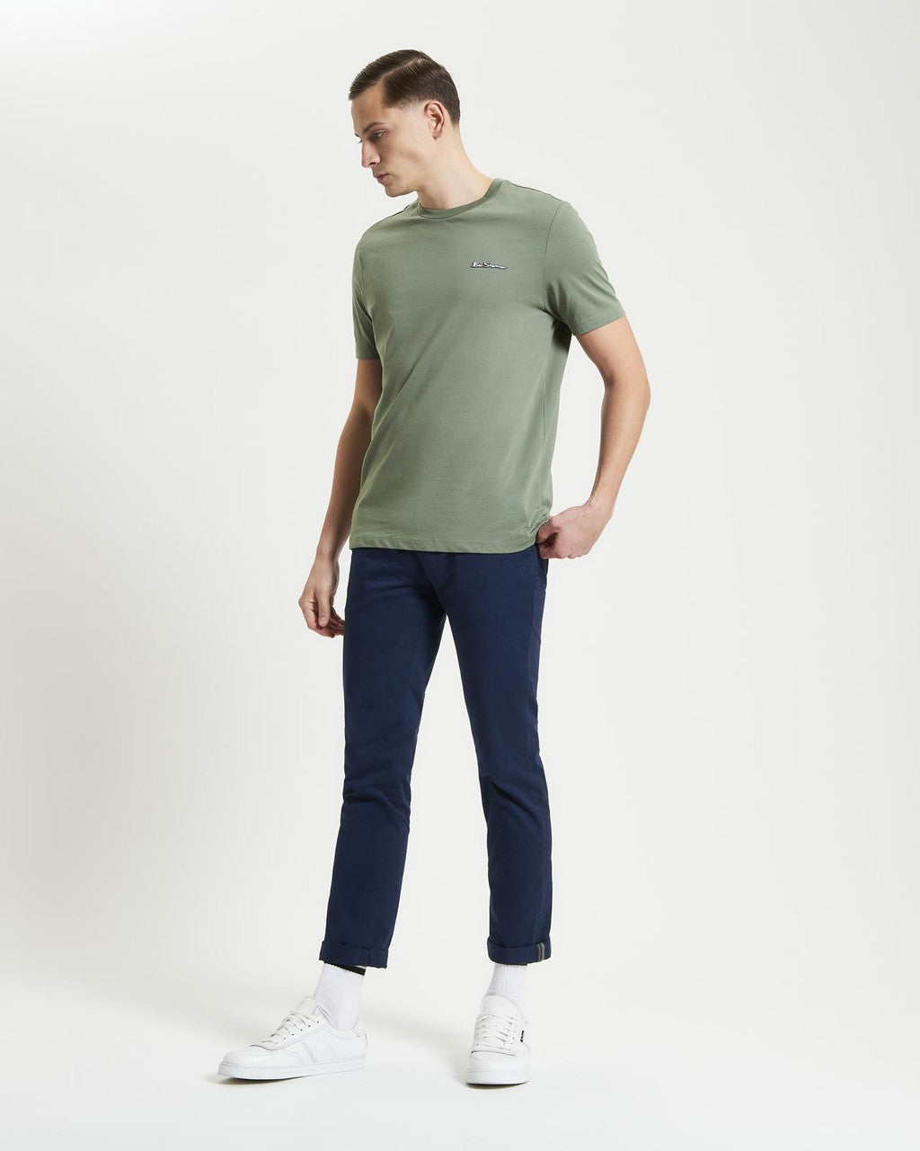 Ben Sherman Signature Logo Tee Pale Khaki