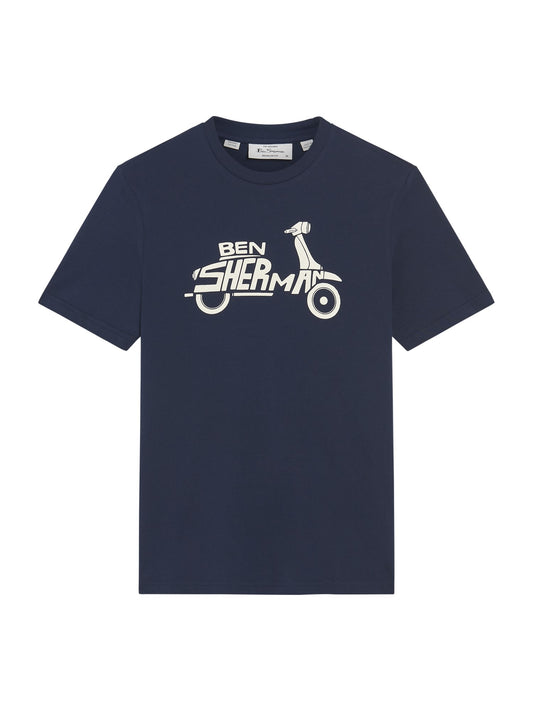 Ben Sherman Brand Scooter T-Shirt Dark Navy