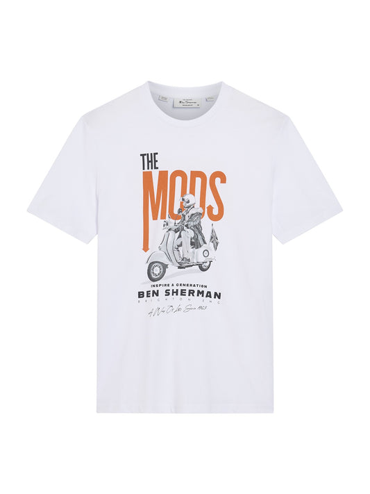 Ben Sherman The Mod Poster T-Shirt White
