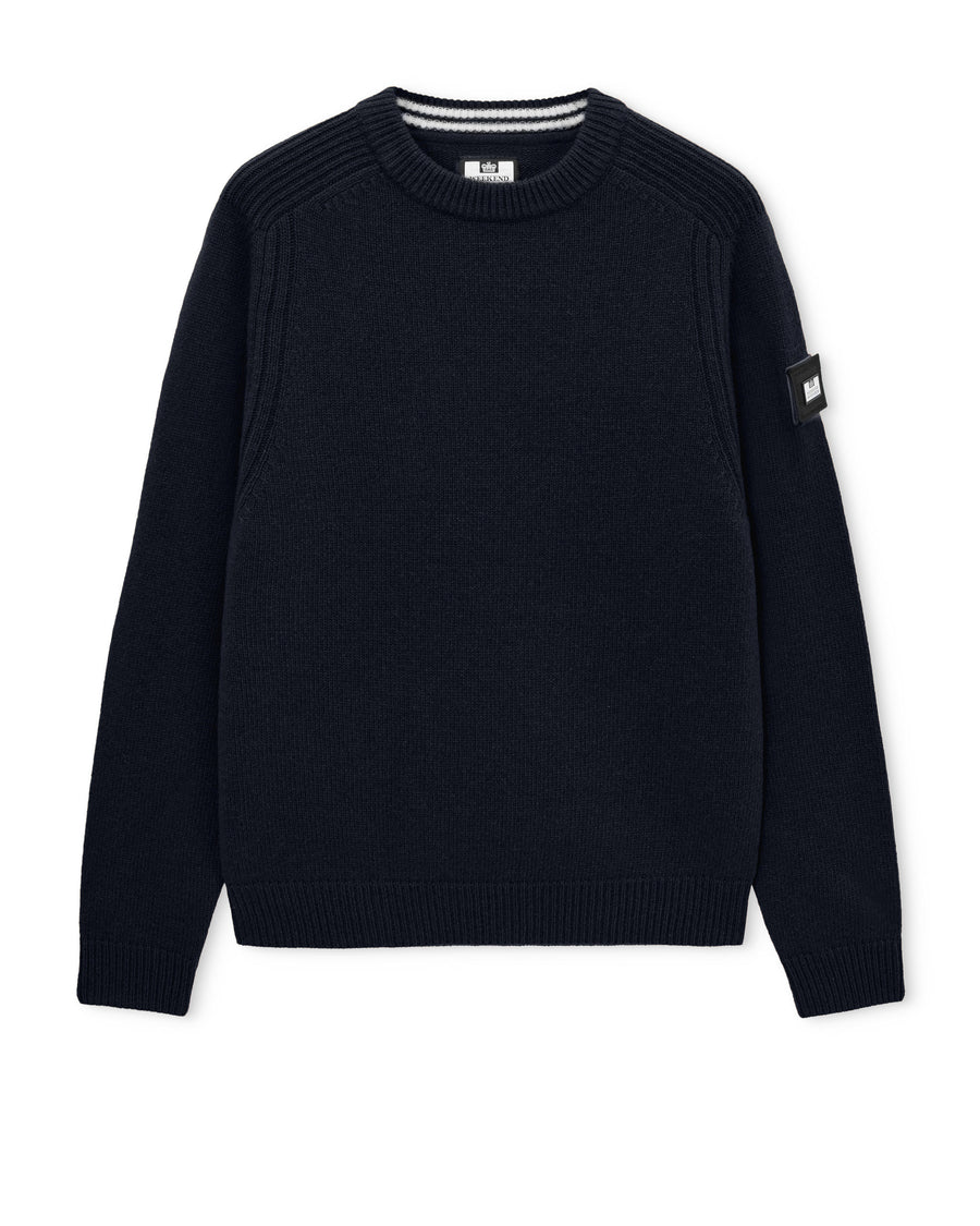 Weekend Offender Zagreb Wool Rich Sweater Navy