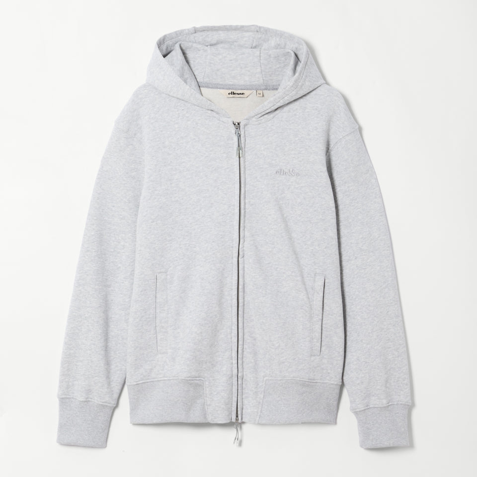 Ellesse Taurasi Full Zip Hoodie Light Grey Marl