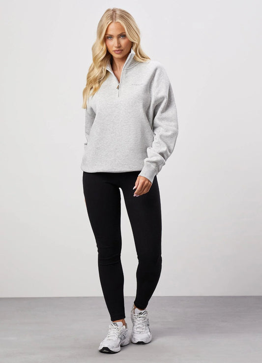 Gym King Ladies 365 Raglan Sleeve Funnel Snow Marl