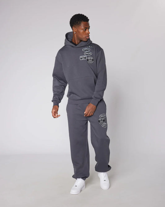 MERCIER Relaxed OG Mono Hoodie Irongate
