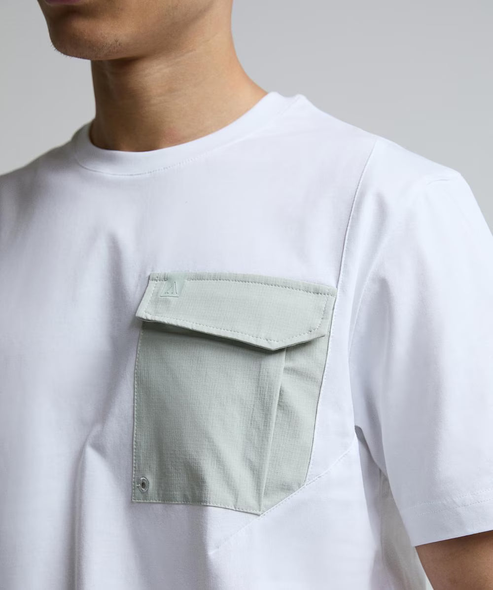 Alessandro Zavetti Ultizzi Pocket T-Shirt Optic White/Silver Thyme