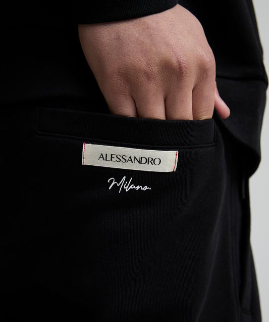 Alessandro Zavetti Cenerello Badge Short Black