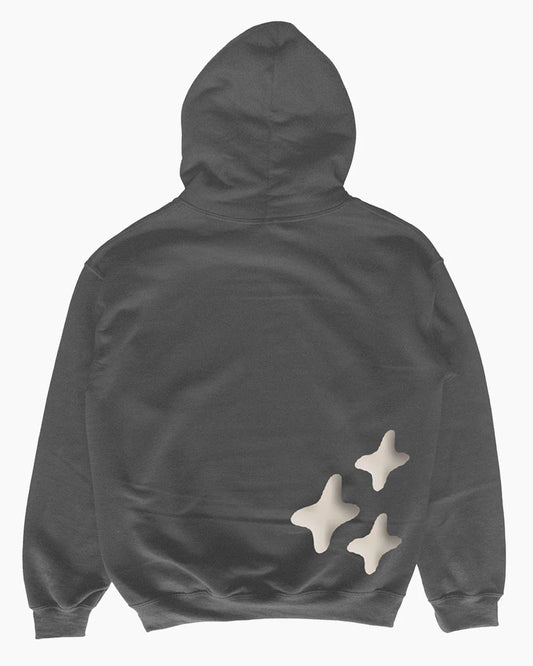 Miracles Puff Hoodie Gun Metal