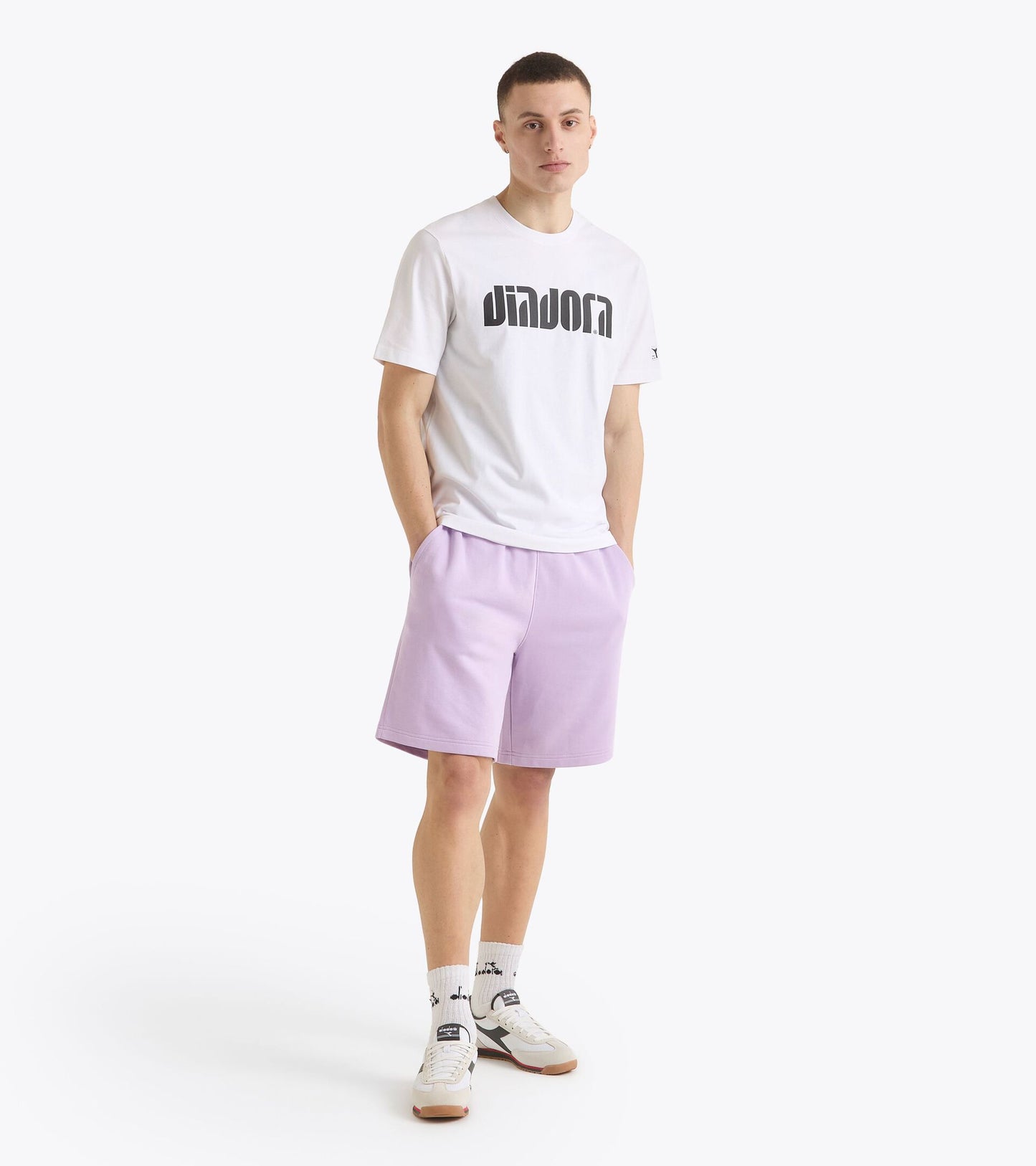 Diadora SS Athletic Logo T-Shirt Optical White