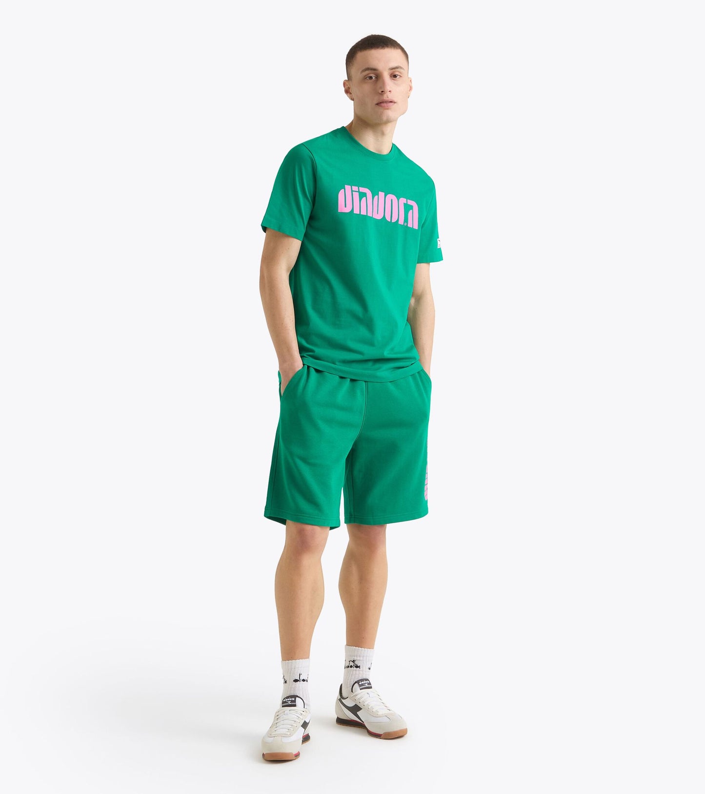 Diadora SS Athletic Logo T-Shirt Green