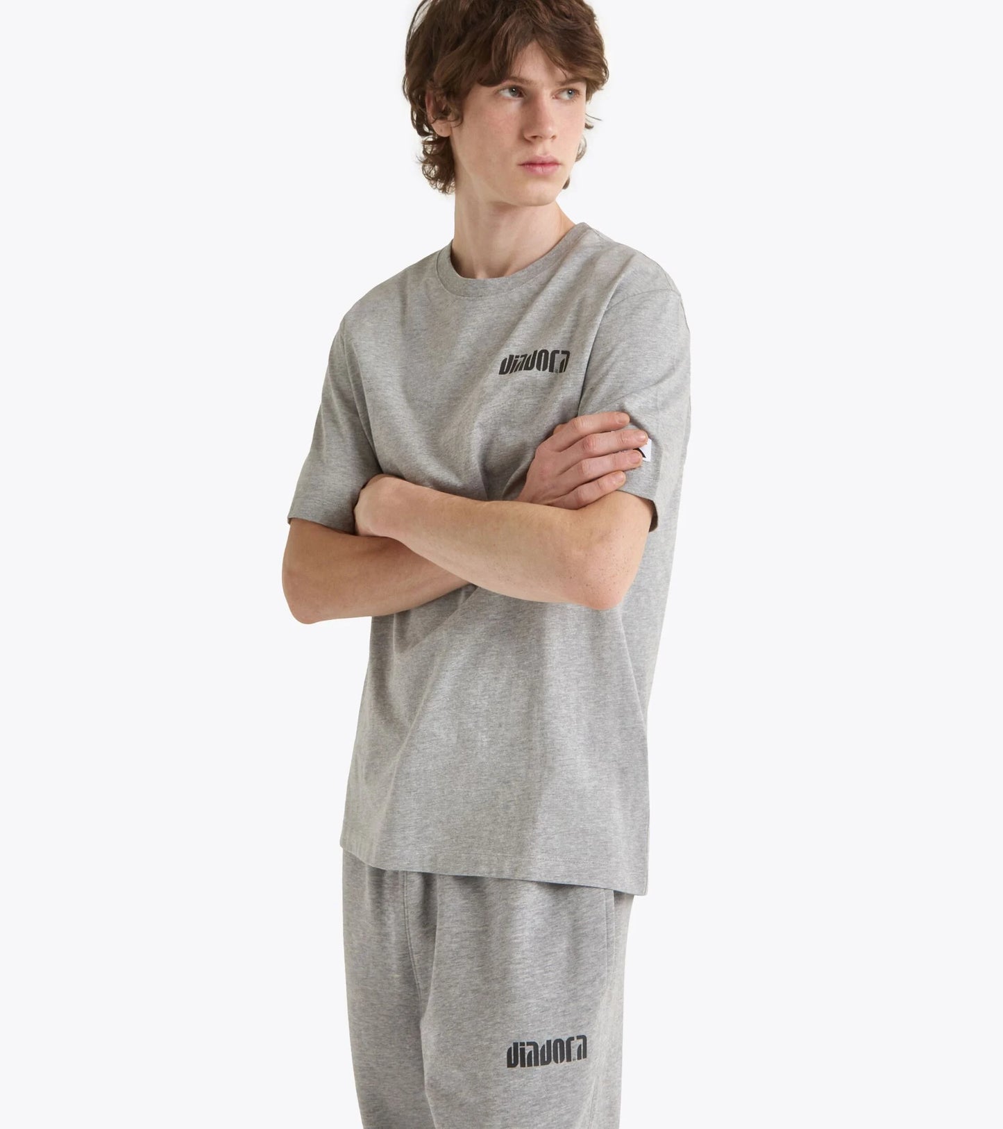 Diadora SS Athletic Logo SL T-Shirt High Rise Melange