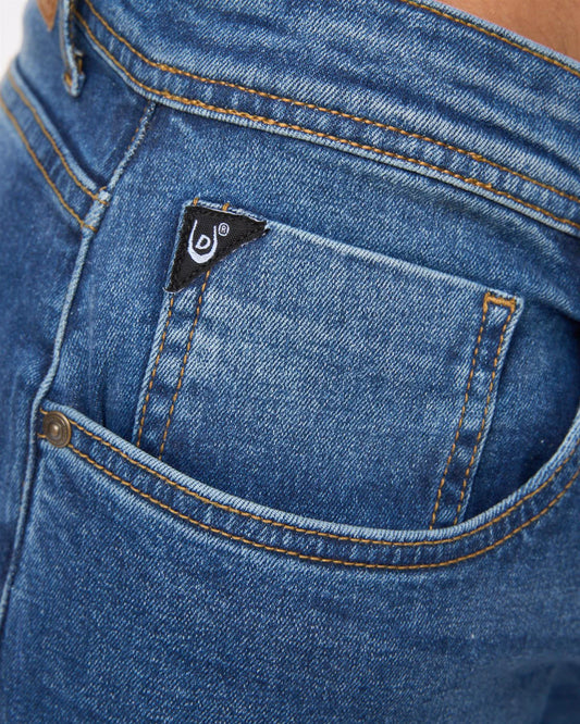 DUCK & COVER Slim Fit Jeans Maylead Stone Wash