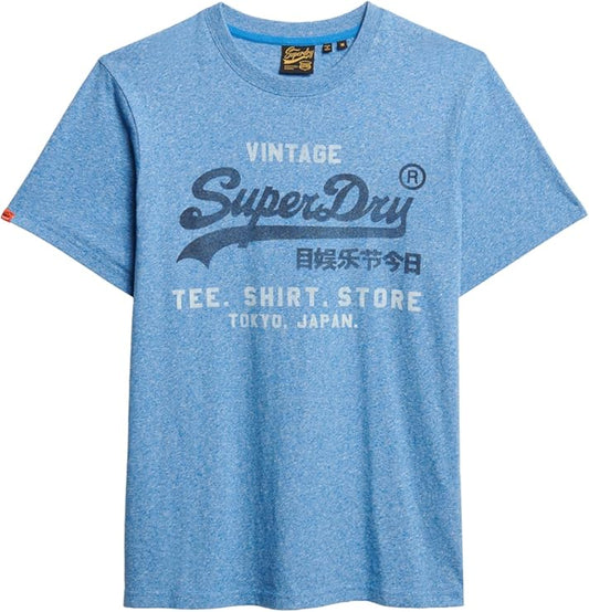 Superdry VL Classic Relaxed T-Shirt Fresh Blue Grit