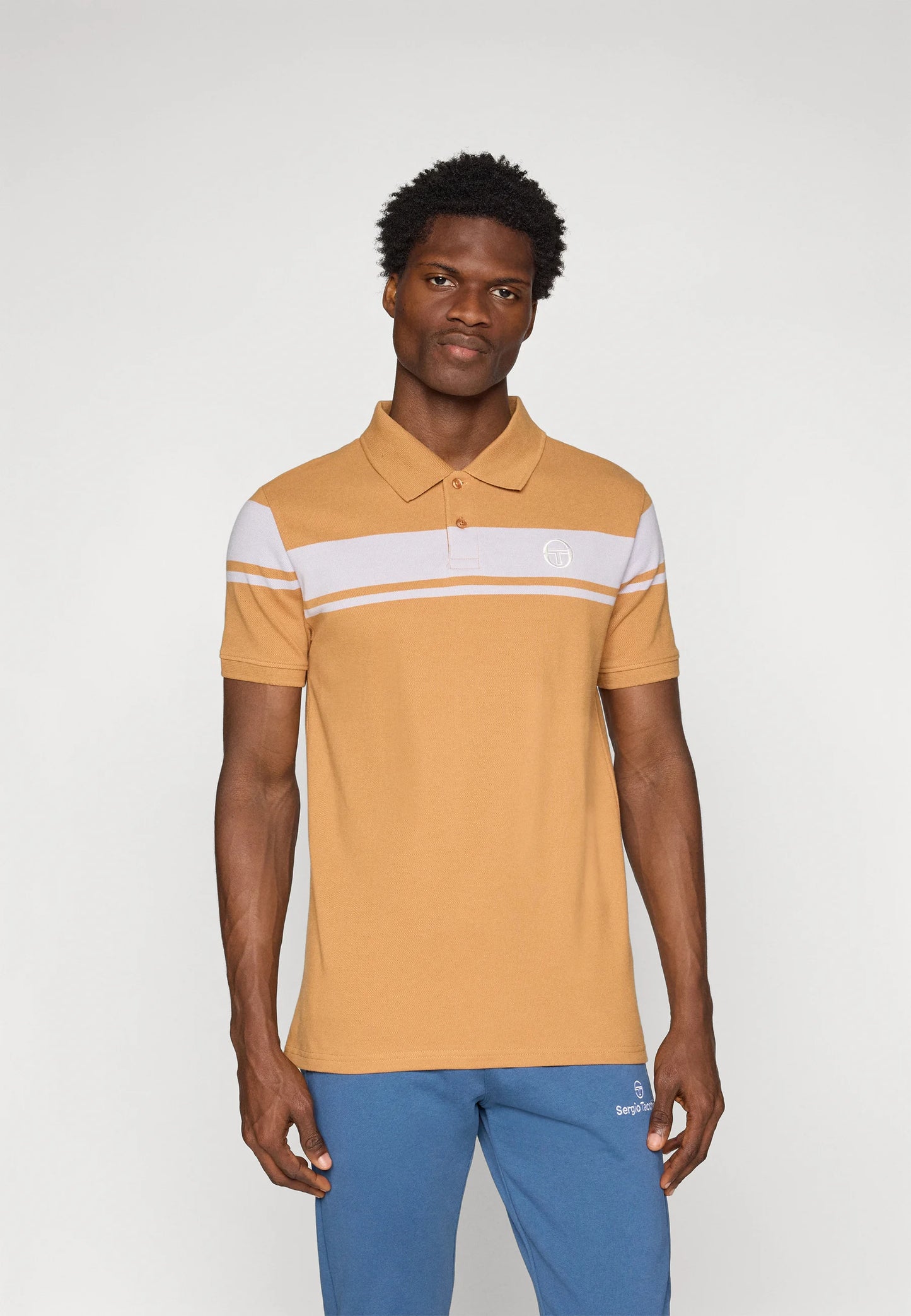 Sergio Tacchini Young Line Polo Shirt Biscuit/Thistle