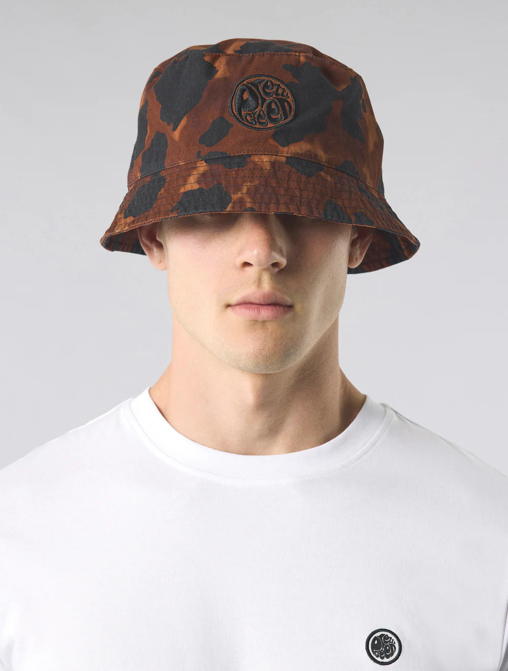 Pretty Green Brindle Bucket Hat Brown