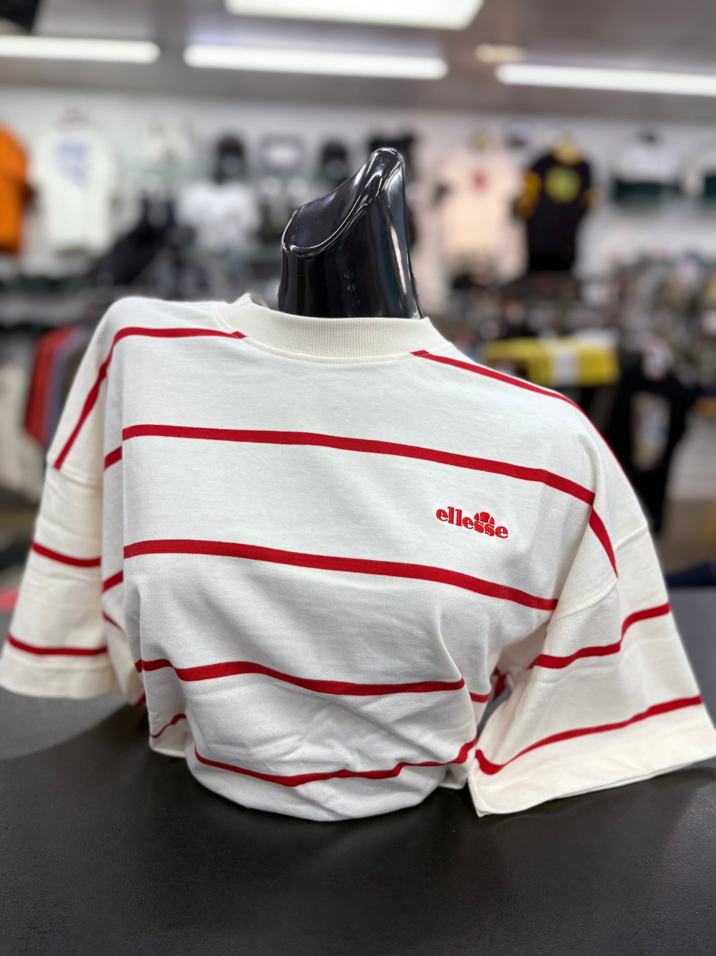 Ellesse Ladies Statte T-Shirt Off White/Red