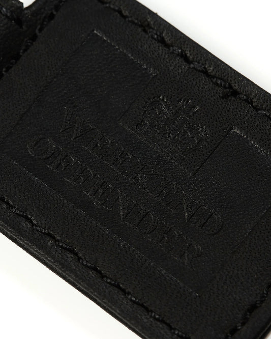 Weekend Offender Leather Key Fob Black