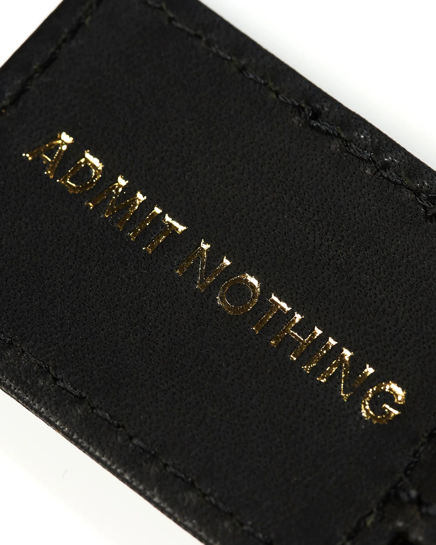 Weekend Offender Leather Key Fob Black