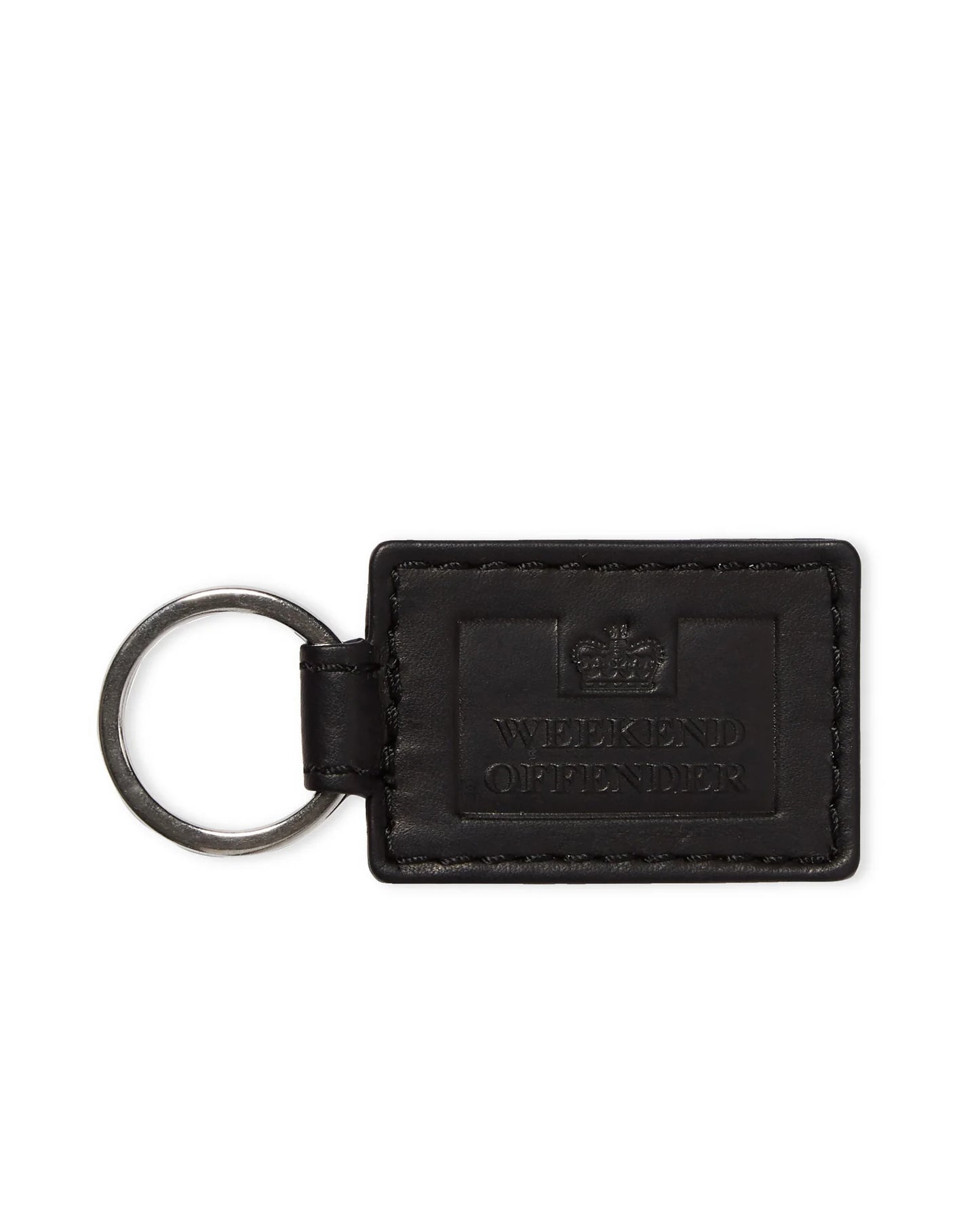 Weekend Offender Leather Key Fob Black