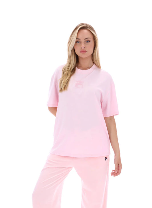 Fila Ladies Cinzia Boyfriend Style T-Shirt Pinkaboo