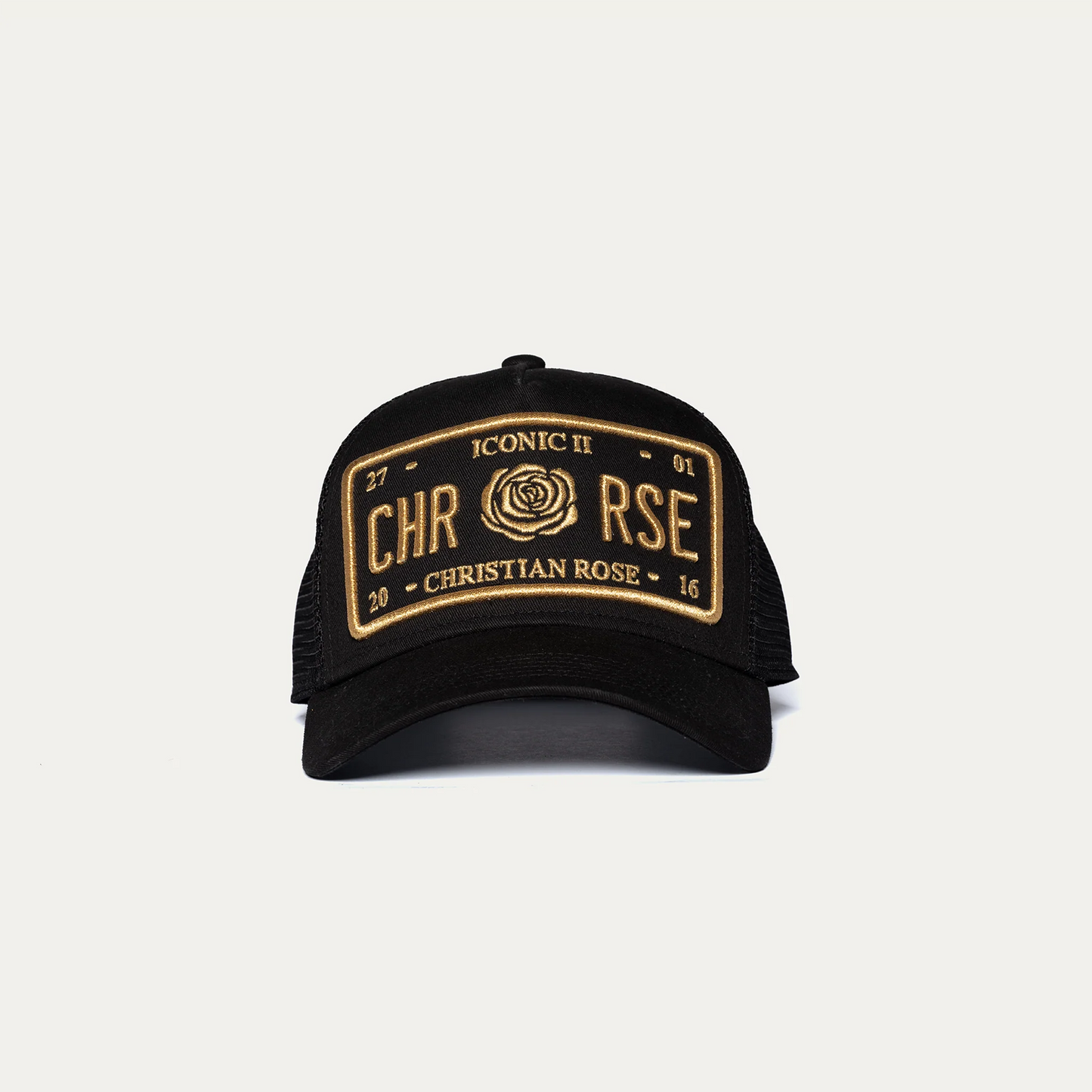 Christian Rose Iconic II Plate Cap Black/Gold