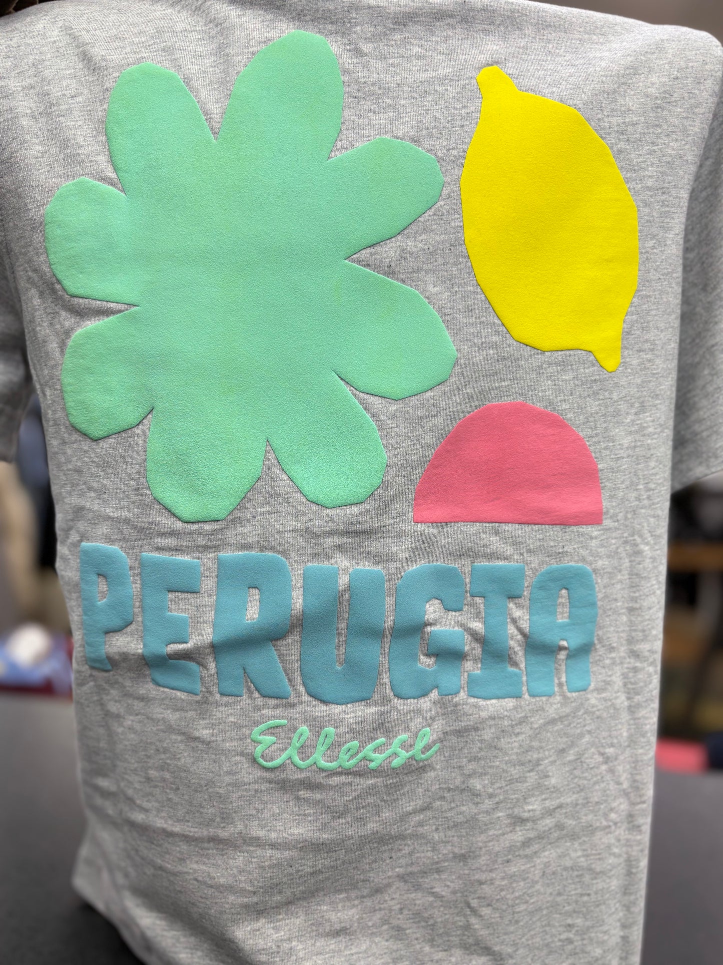 Ellesse Ladies Fruttas T-Shirt Light Grey Marl