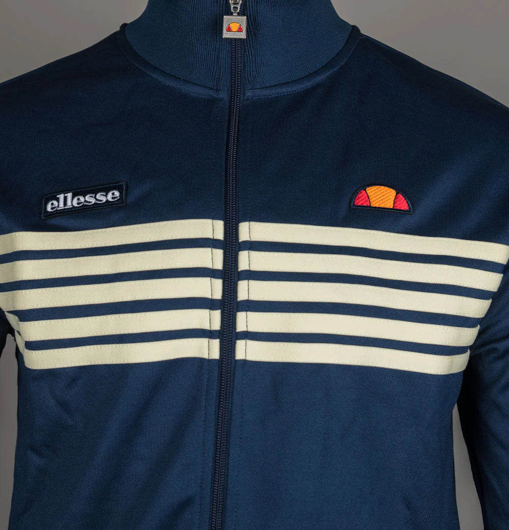 Ellesse Vicenza Track Top Navy/Light Yellow