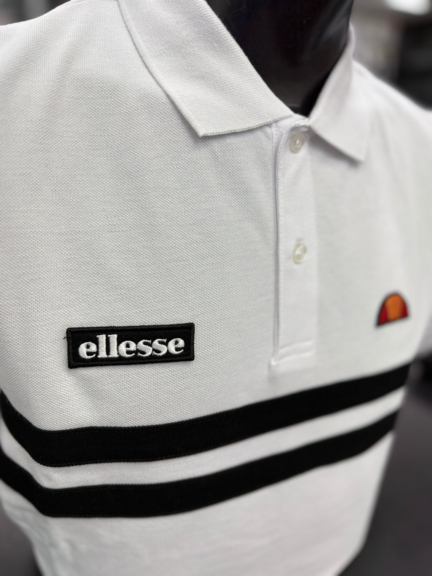 Ellesse Muccia Polo Shirt White/Black