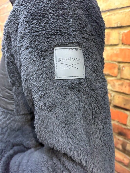 Reebok Ladies Double Monkey Fleece Jacket Black