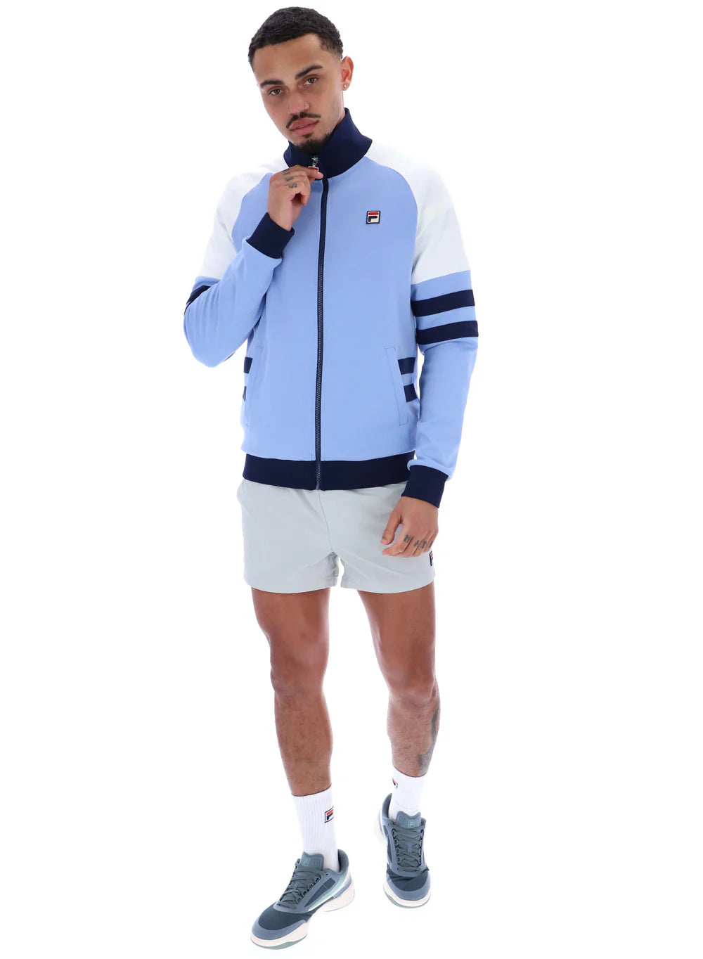 FILA Founder 2 Jacket Vista Blue/Fila Navy/White