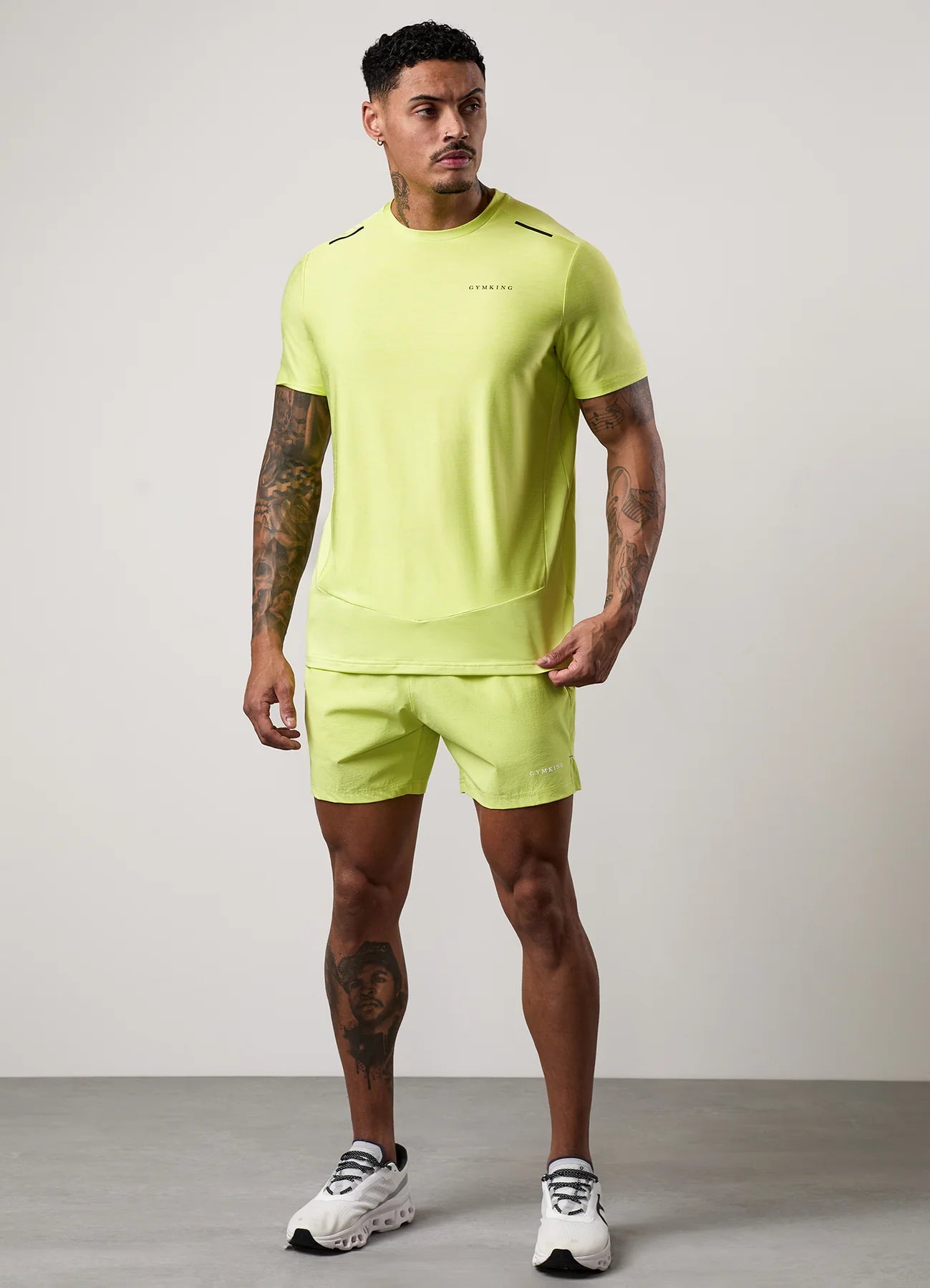 Gym King Fusion Hybrid 5" Short Sherbet Lime