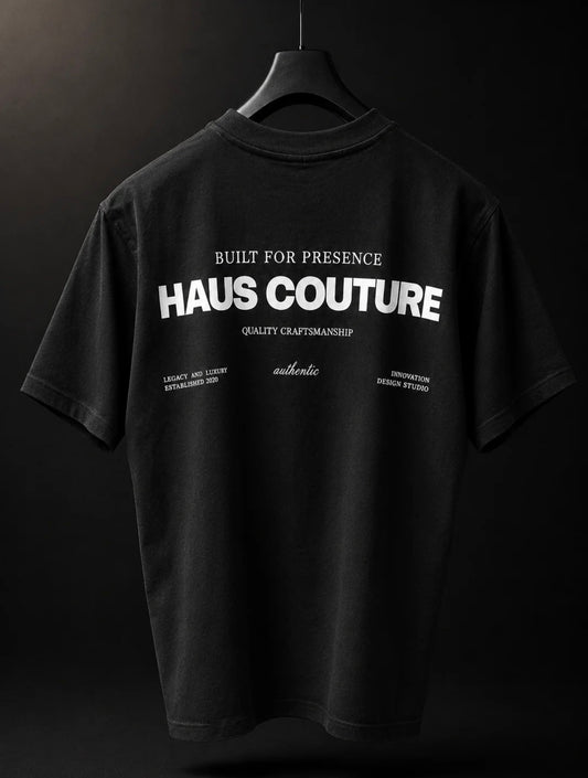Haus Couture Block T-Shirt Black