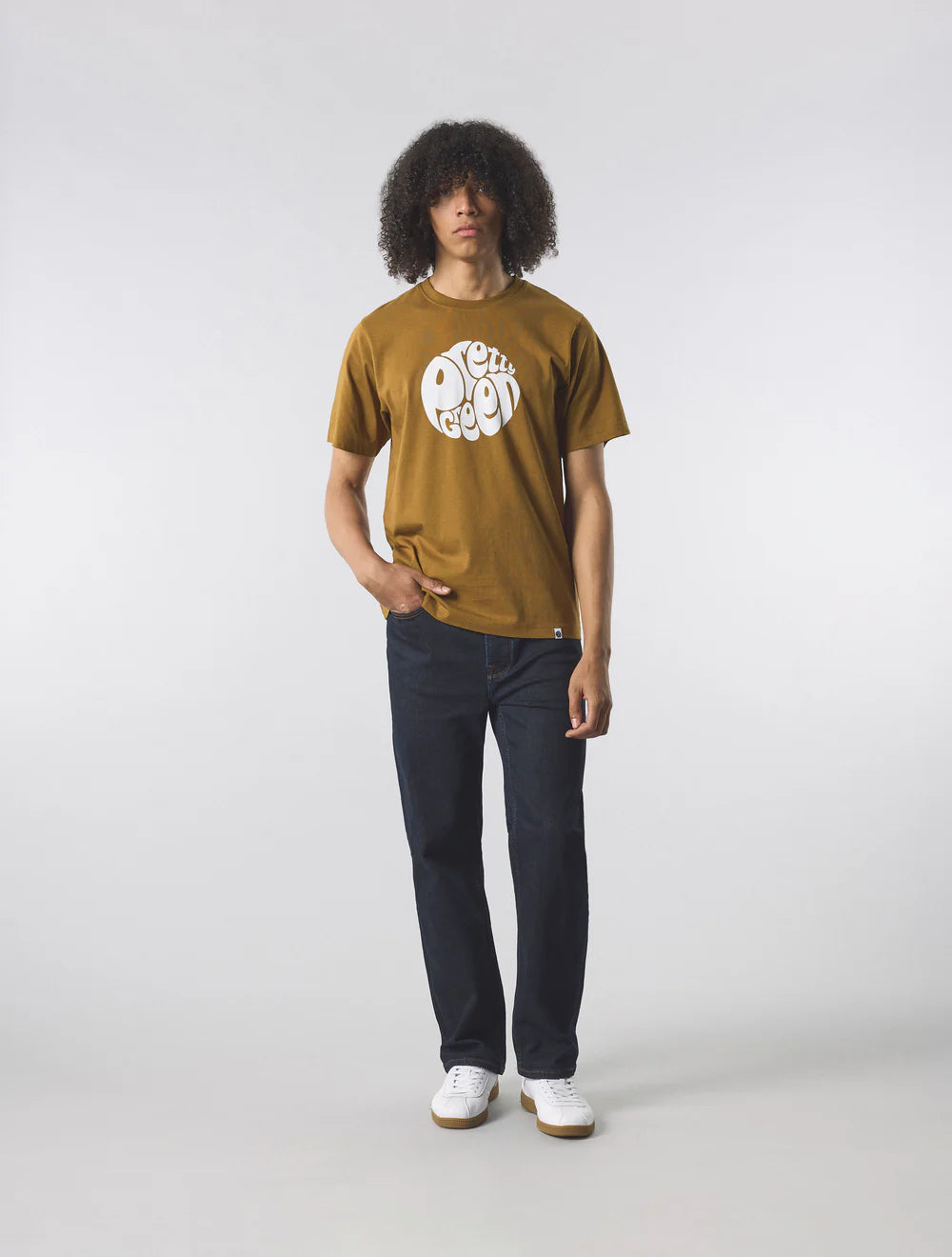 Pretty Green Gillespie T-Shirt Khaki