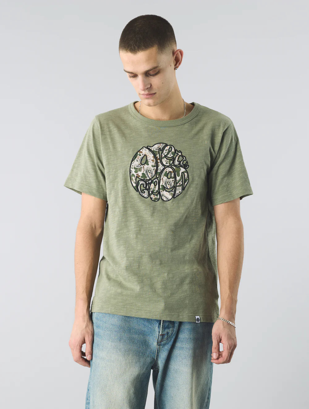 Pretty Green Aquarelle Paisley T-Shirt Green