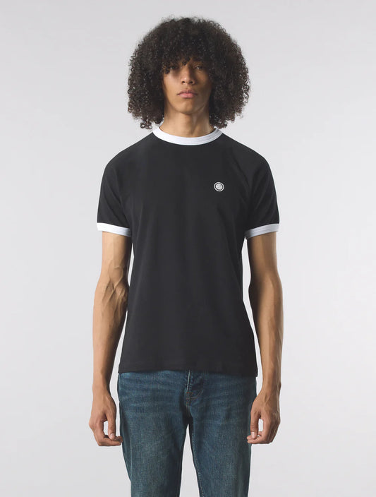 Pretty Green Boston Ringer T-Shirt Black