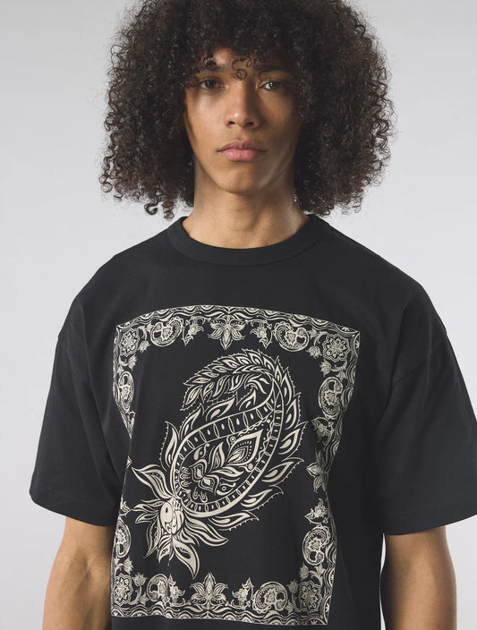 Pretty Green Parthian Print T-Shirt Black