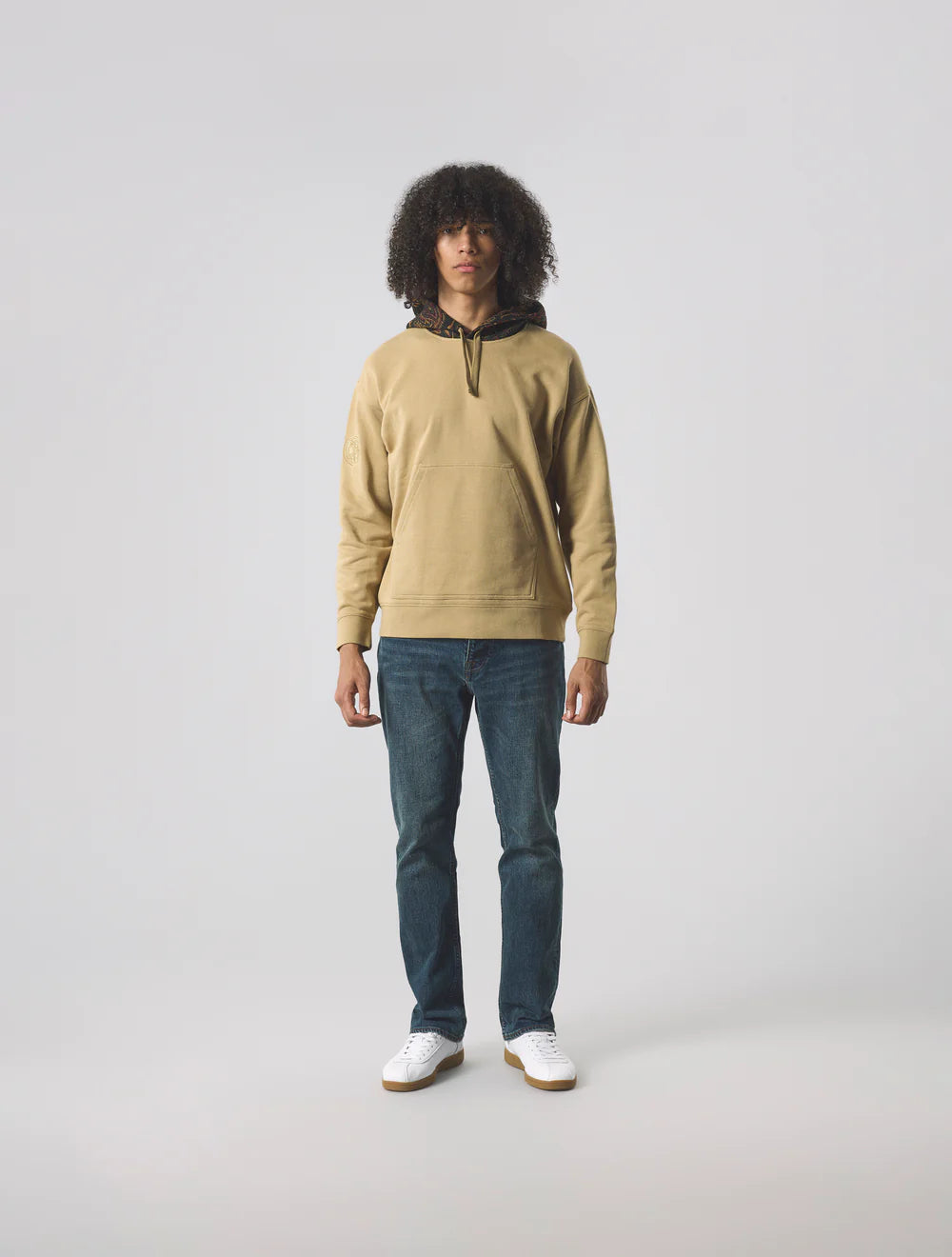 Pretty Green Parthian Hoodie Taupe