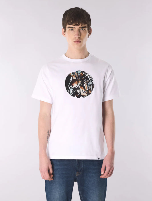 Pretty Green Laurel Logo T-Shirt White