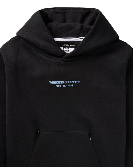 Weekend Offender Junior Cobain Hoodie Black/Blue Shadow