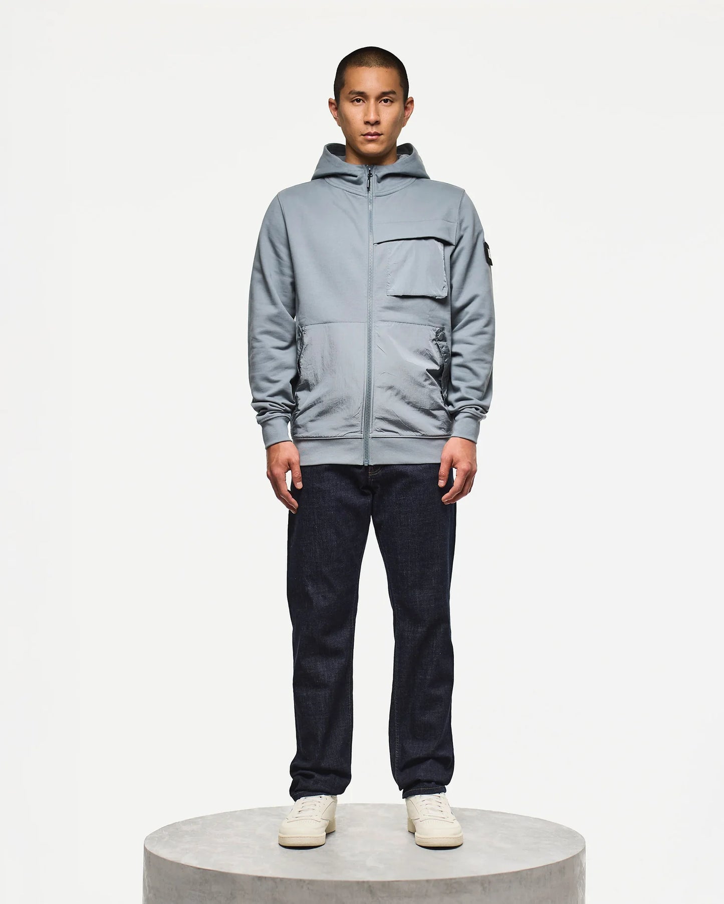 Weekend Offender Daponte Hoodie Porpoise Grey