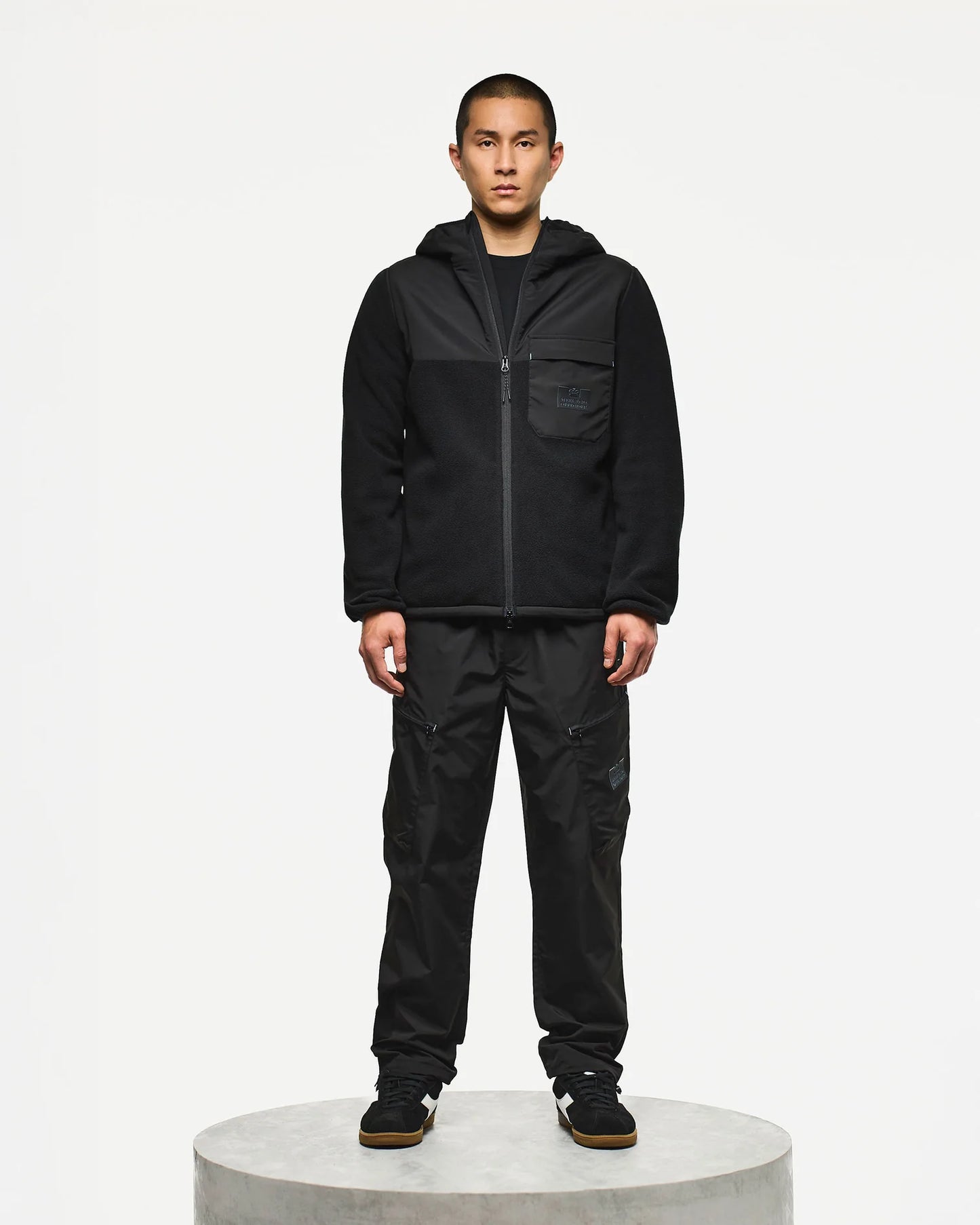 Weekend Offender Frusciante Polar Fleece Hoodie Black