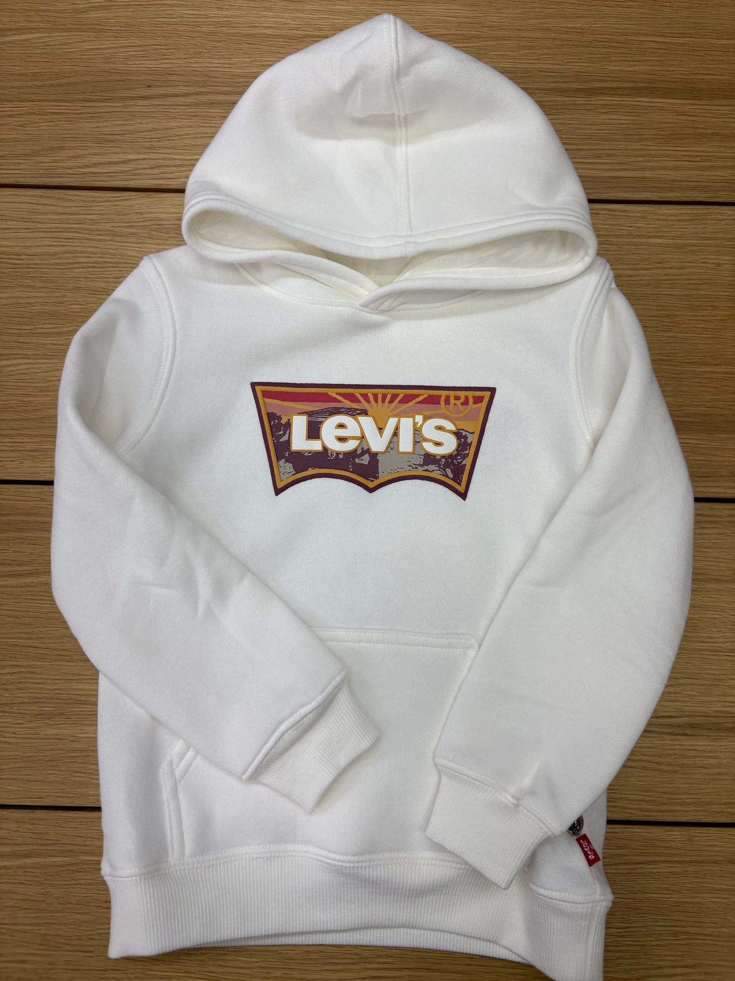 Levis Infant Large Print Logo Hoodie Levis Egret