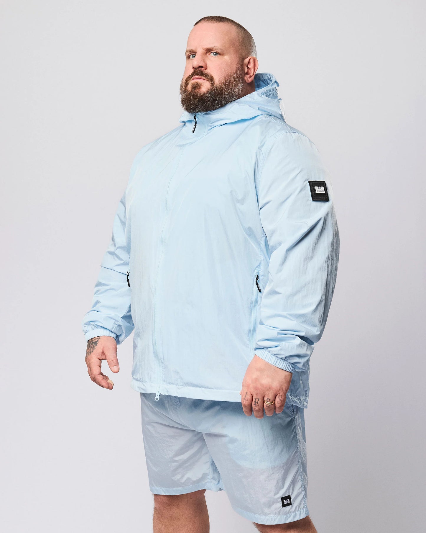 Weekend Offender Plus Size Technician Jacket Sky