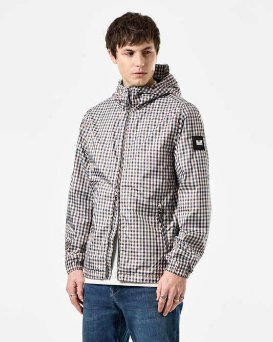 Weekend Offender Campania Check Windbreaker Jacket Mid House Check