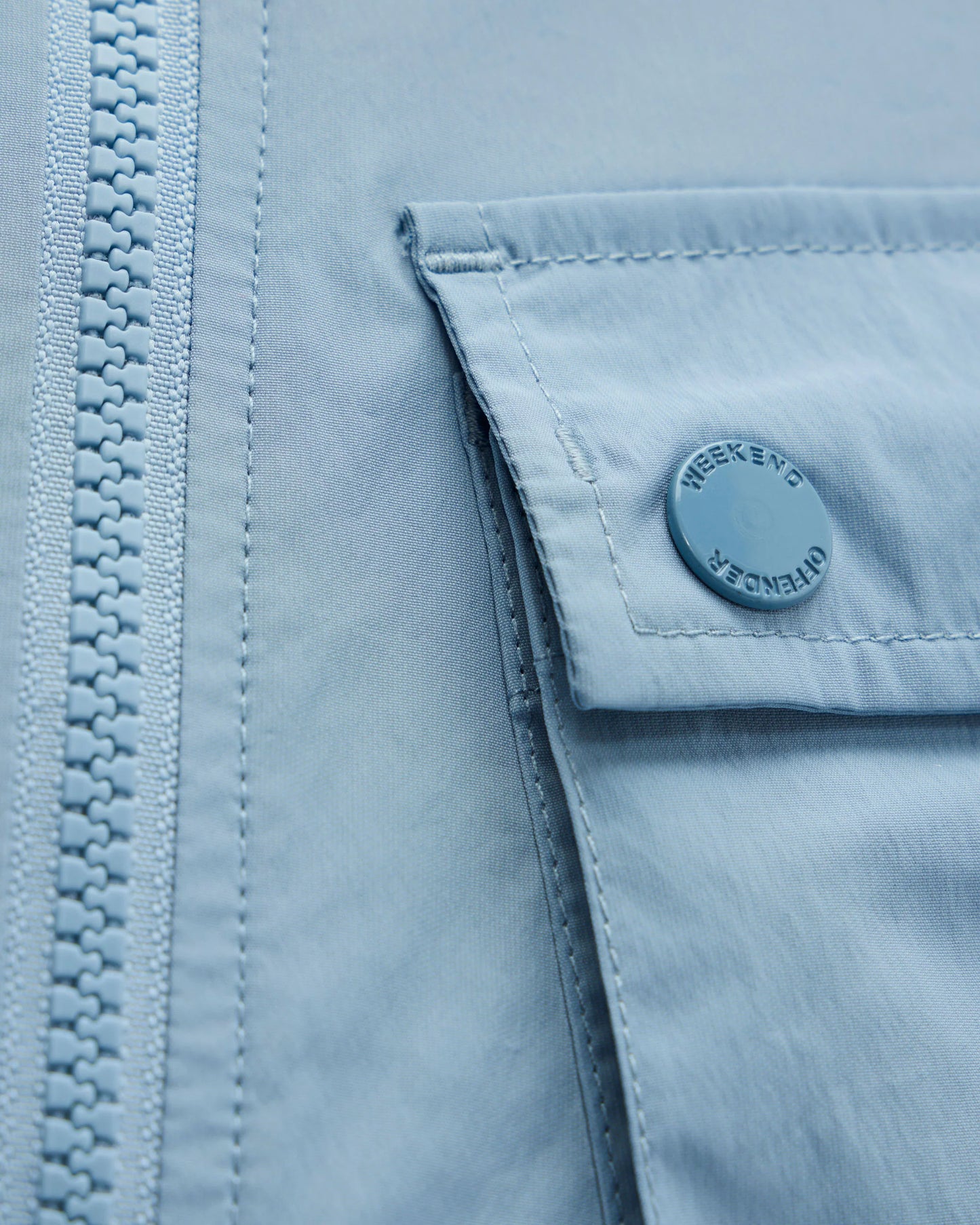 Weekend Offender Temara Technical Windbreaker Jacket Blue Tourmaline
