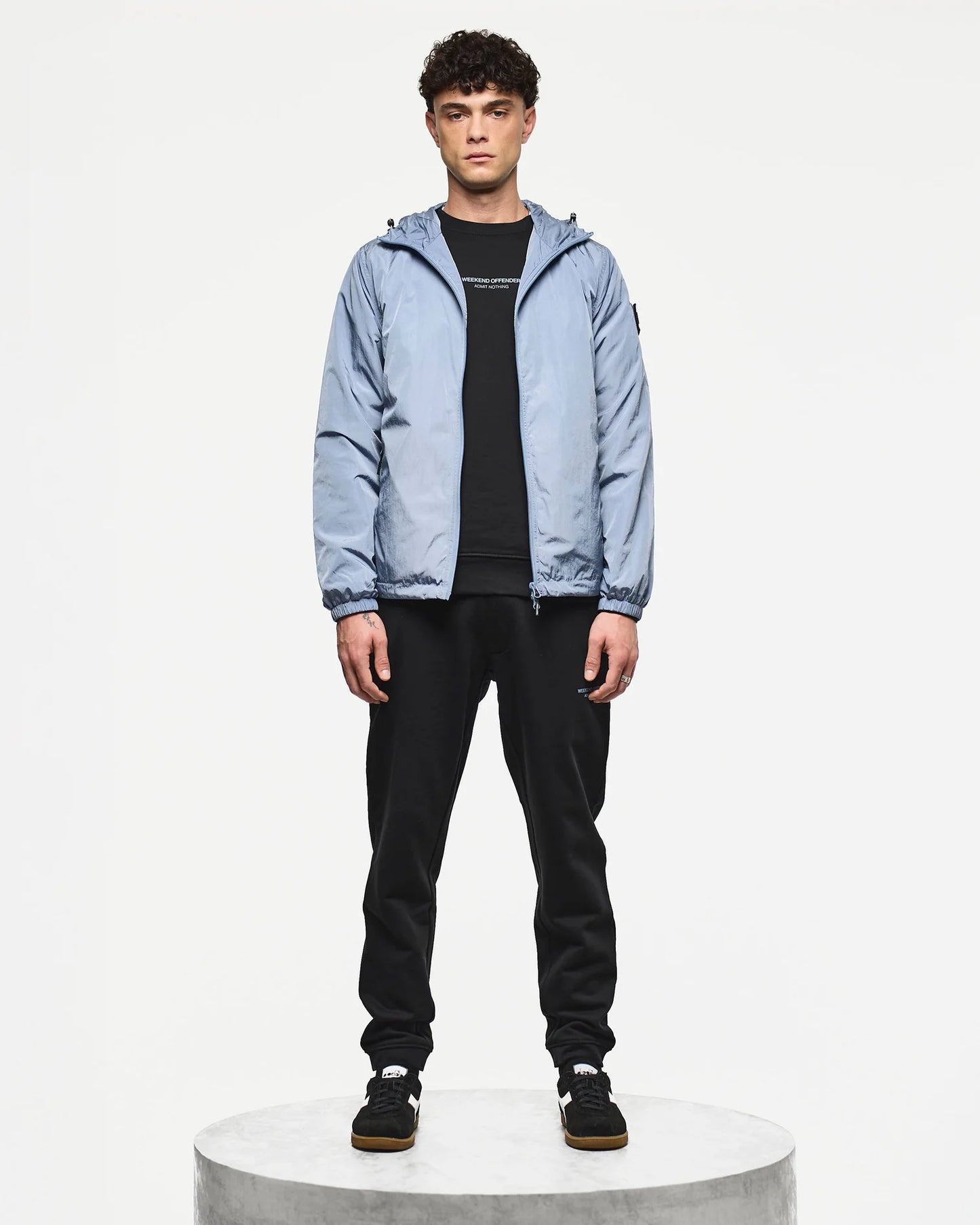 Weekend Offender Technician Fleece Lined Jacket Blue Shadow