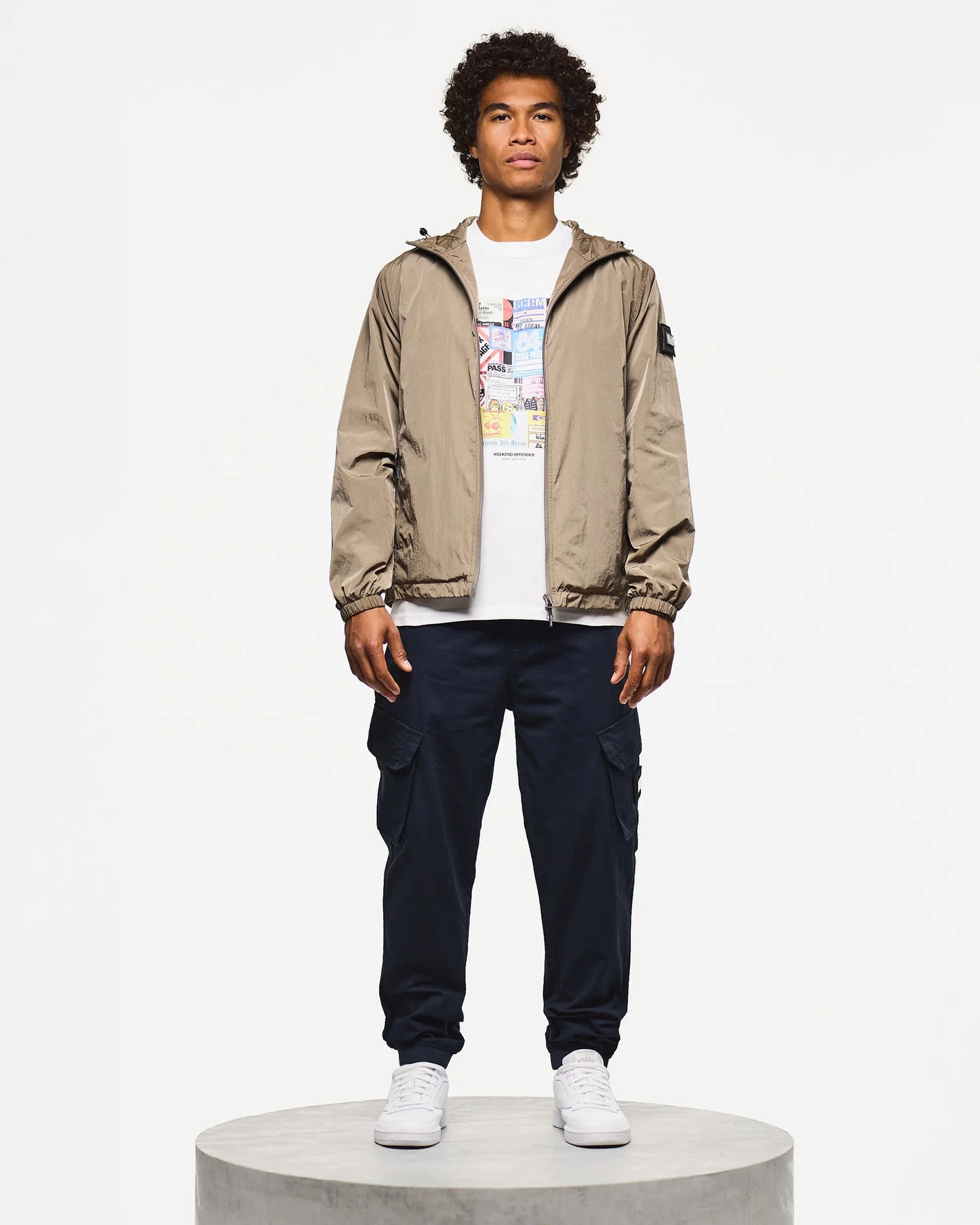 Weekend Offender Technician Fleece Lined Jacket Tobacco Brown