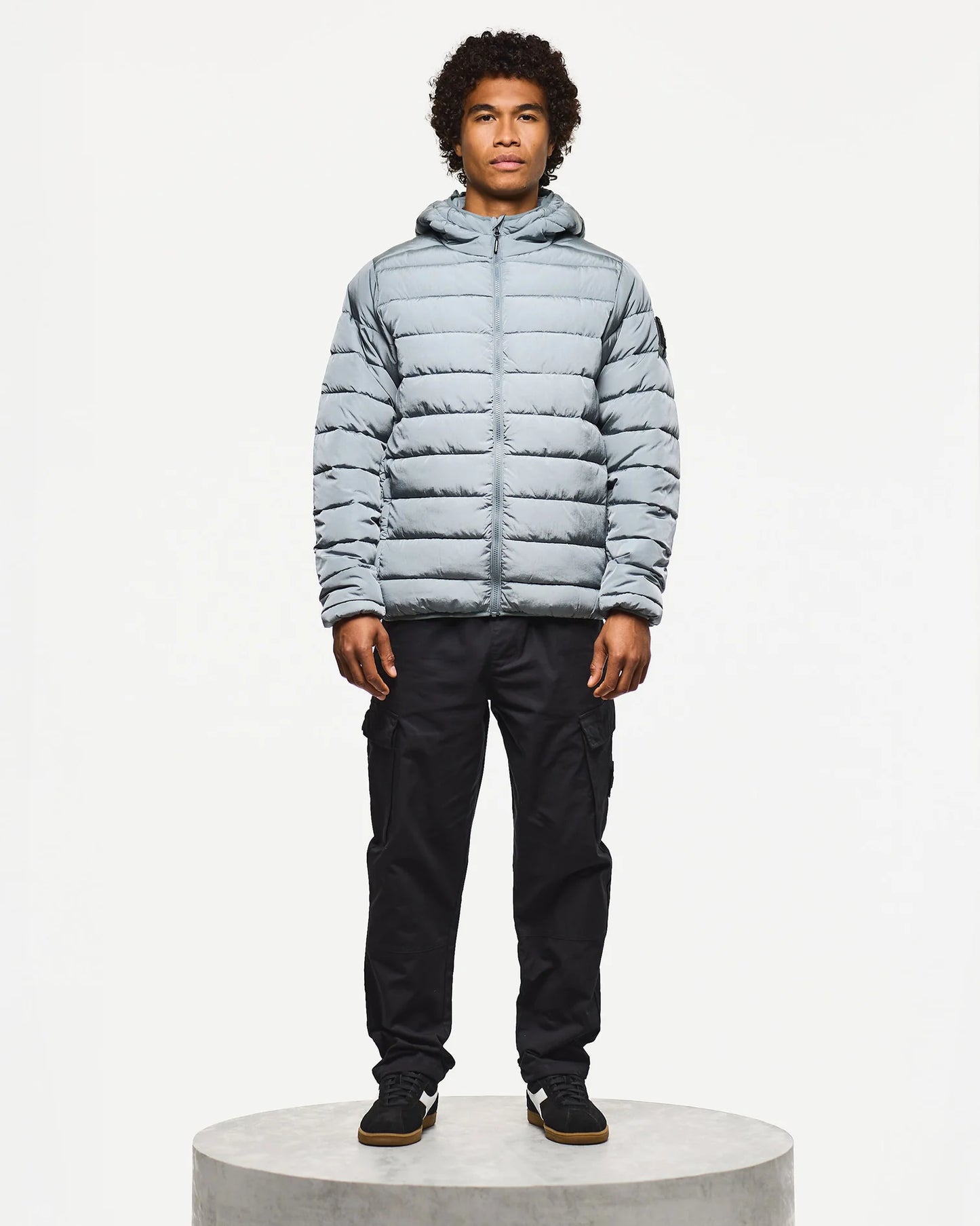 Weekend Offender La Guardia Puffer Jacket Porpoise Grey