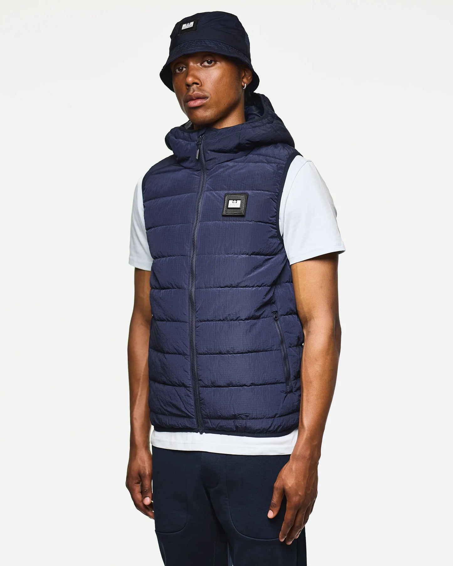 Weekend Offender Toronto Hooded Gilet Navy