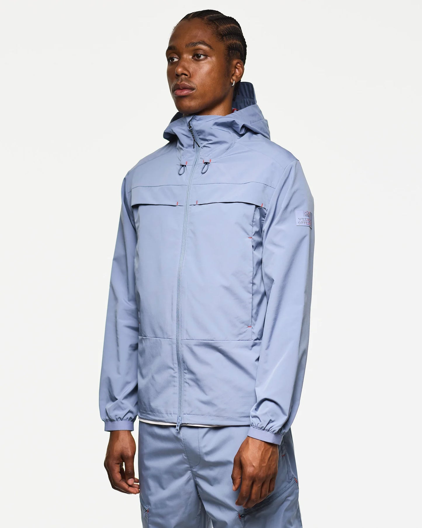 Weekend Offender Guadalajara Windbreaker Jacket Blue Shadow